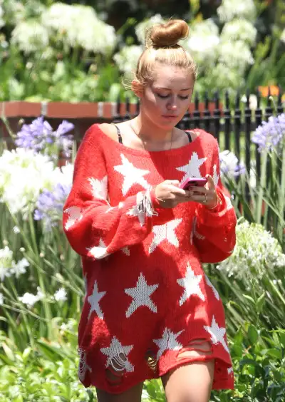 Miley Cyrus Takes a Stroll in Toluca Lake - July 5, 2012