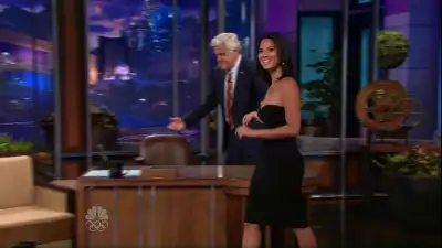 Olivia Munn was the guest of the Tonight Show with Jay Leno