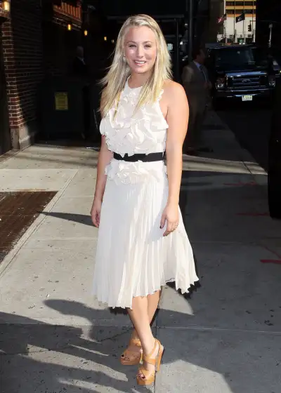 Kaley Cuoco Shines on The Late Show with David Letterman