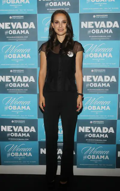 Natalie Portman Stands with Obama - 2012 Nevada Event